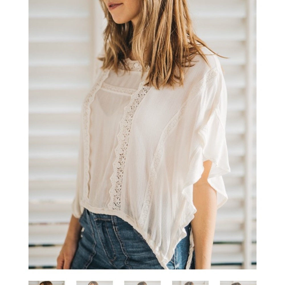 White detail top